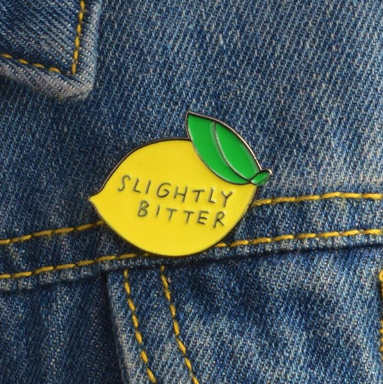 Slightly Bitter Lemon Enamel Pin