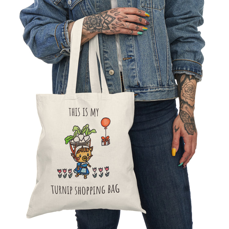 Animal Crossing New Horizons Villager Daisy Mae Turnip Shopping Cotton Tote Bag
