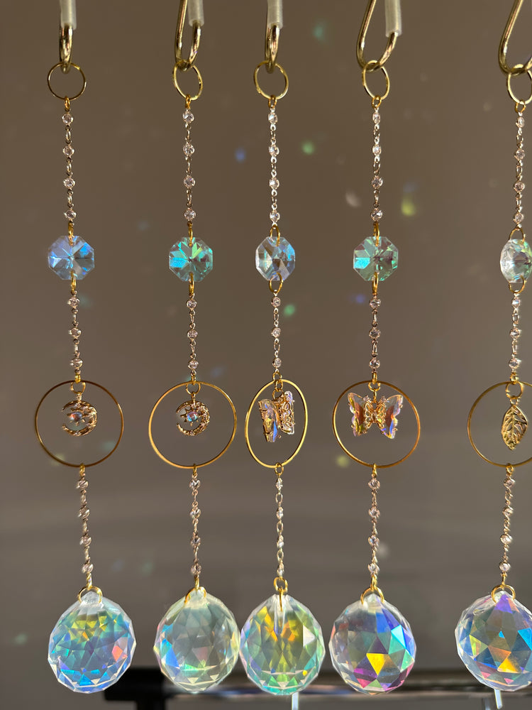 Crystal Suncatcher - Sun and Moon