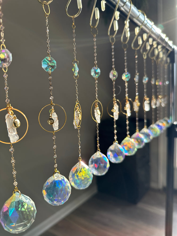 Crystal Suncatcher -Zodiac Sign + Quartz