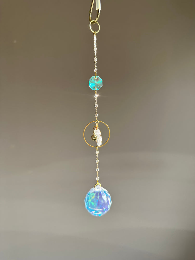 Crystal Suncatcher -Zodiac Sign + Quartz