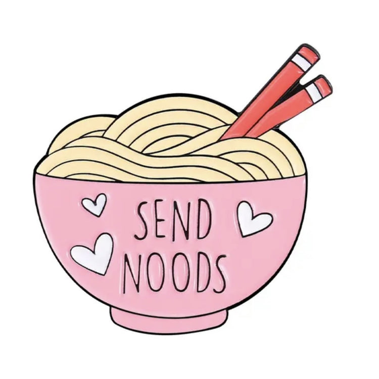 Send Noods Enamel Pin