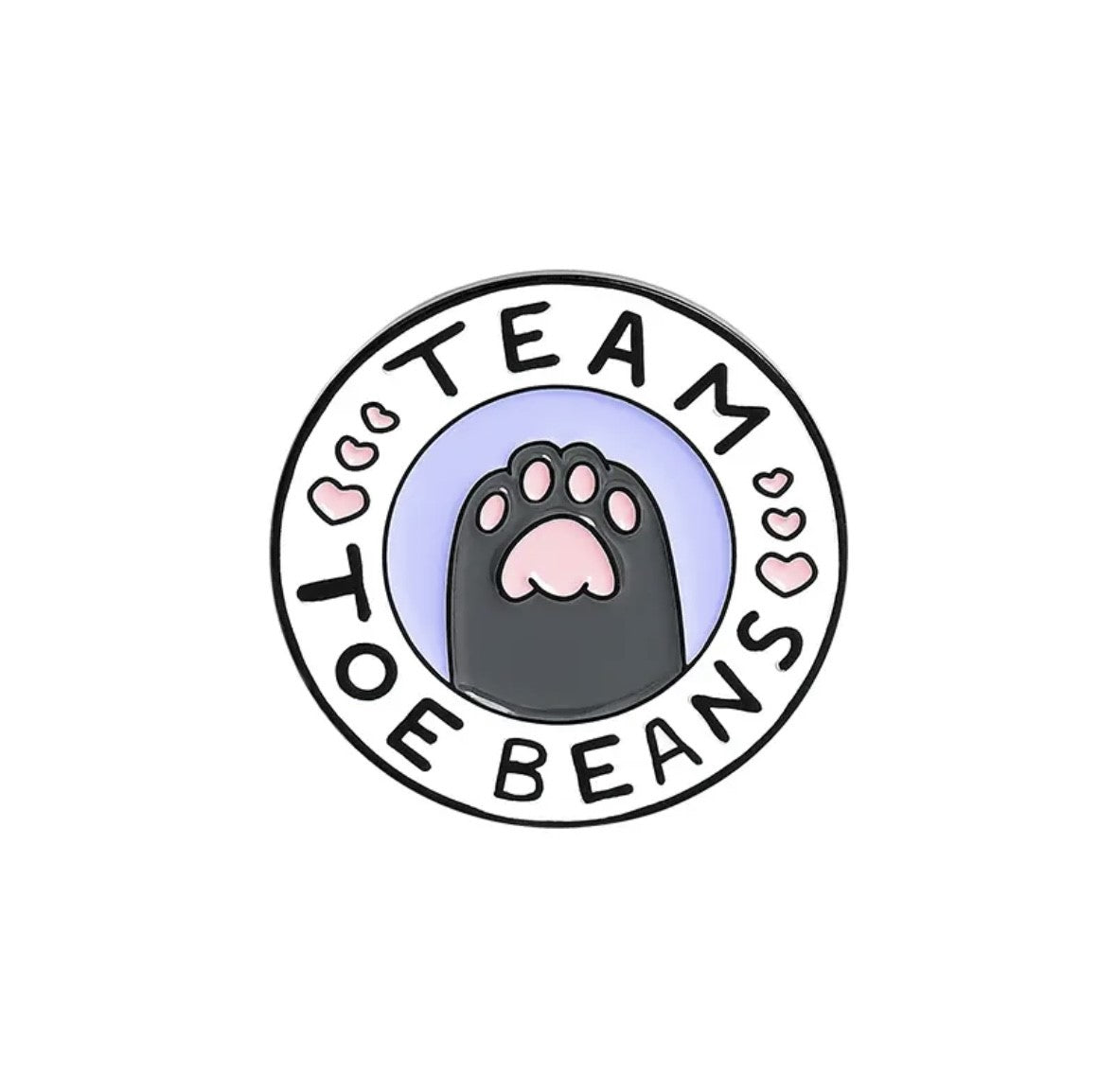 Team Toe Beans Cat Paw Enamel Pin – Film Florals
