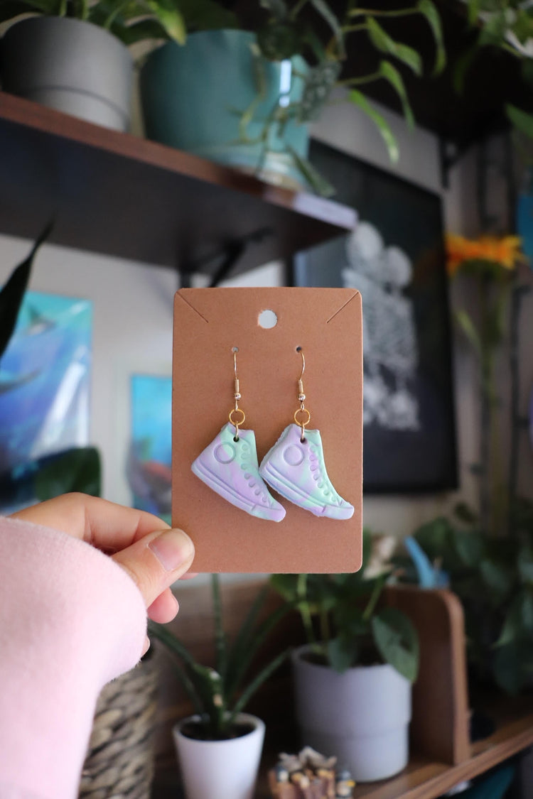 Converse Sneaker Earrings - Lavender