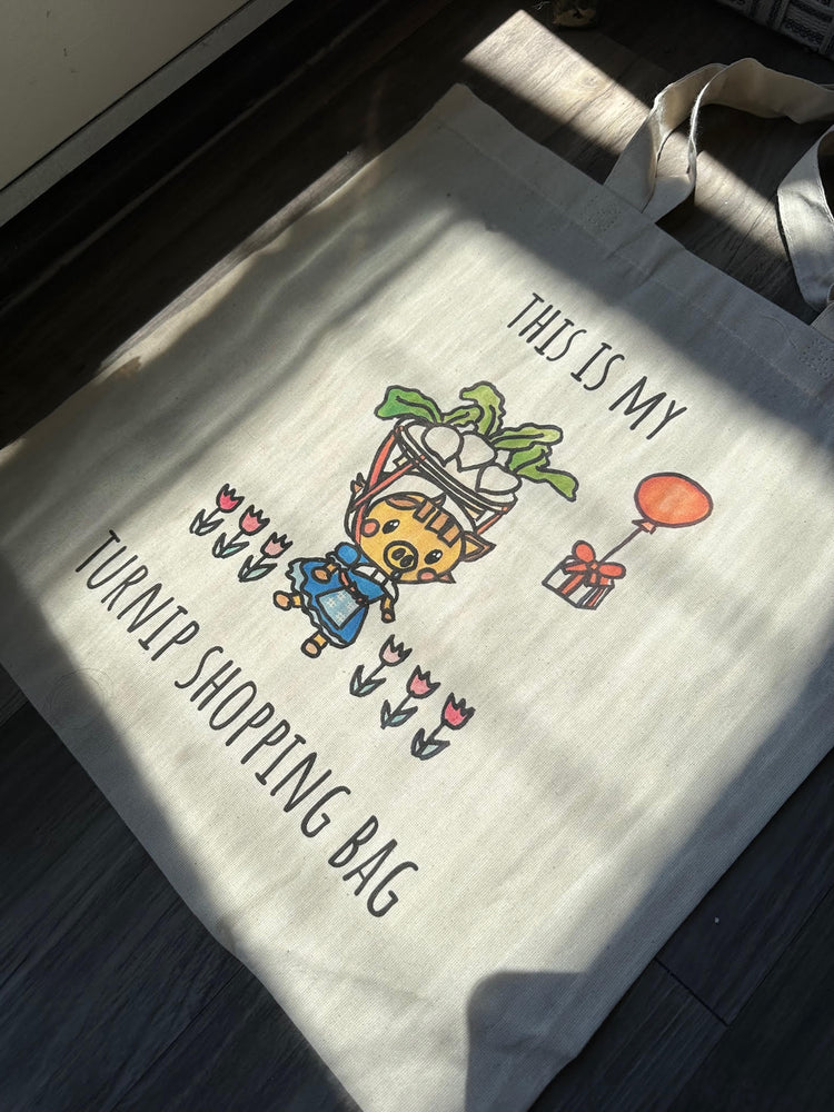Animal Crossing New Horizons Villager Daisy Mae Turnip Shopping Cotton Tote Bag