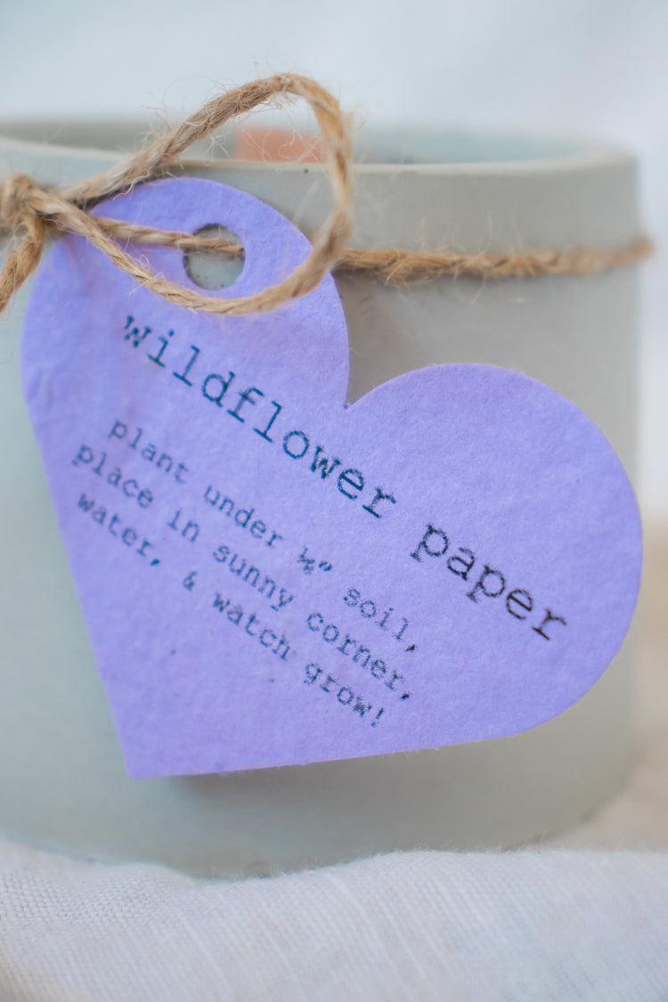 Wildflower Grow Candle Round- Lavender