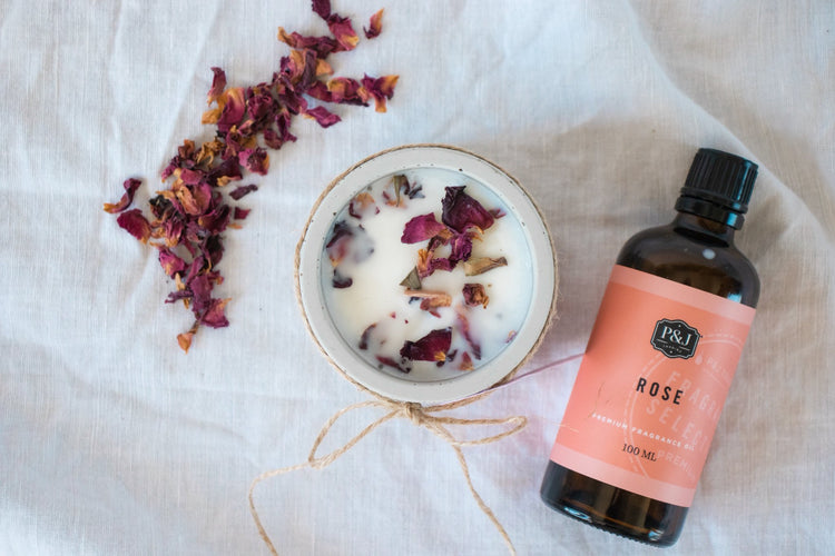 Wildflower Grow Candle Round - Rose
