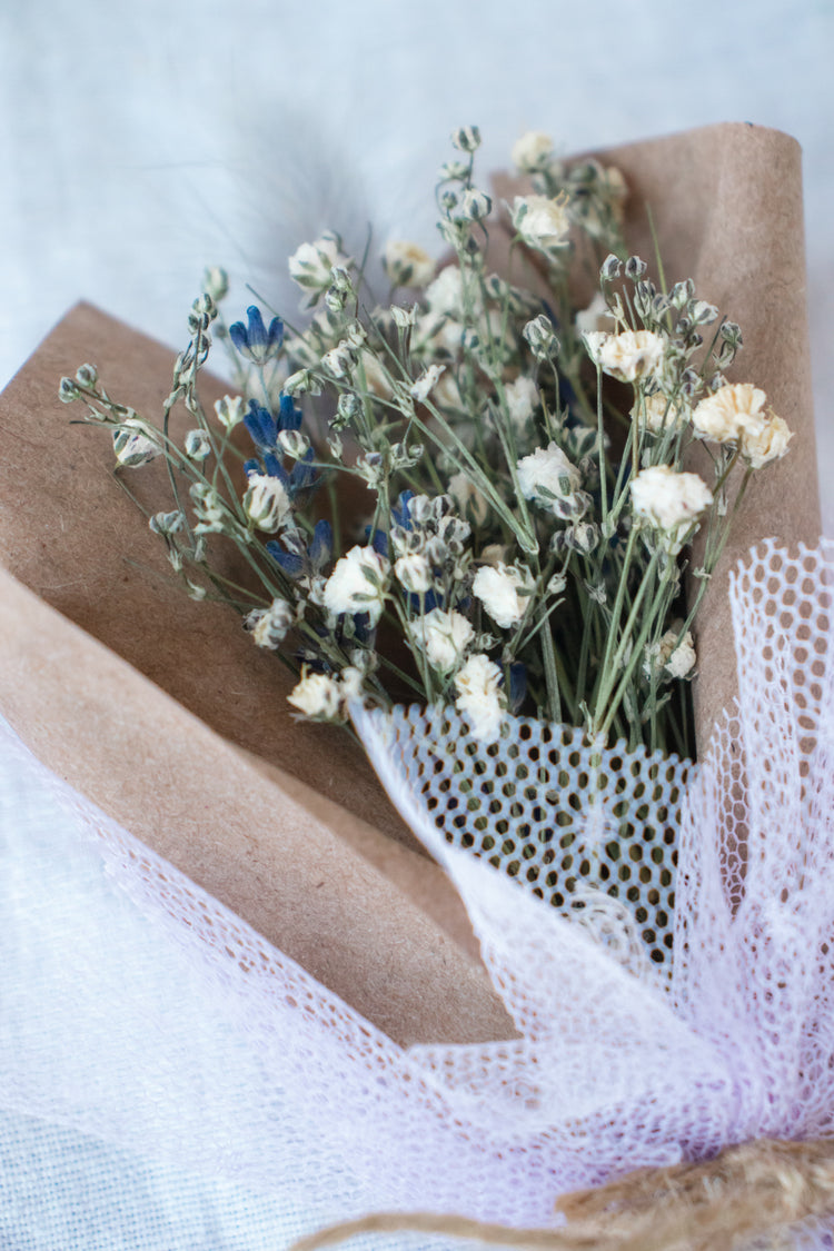 Mini Bouquet - Dried Lavender (Lavandula) Arrangement