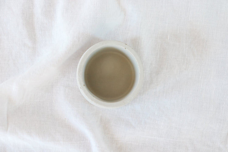 Aqua Concrete Plant Pot - Round