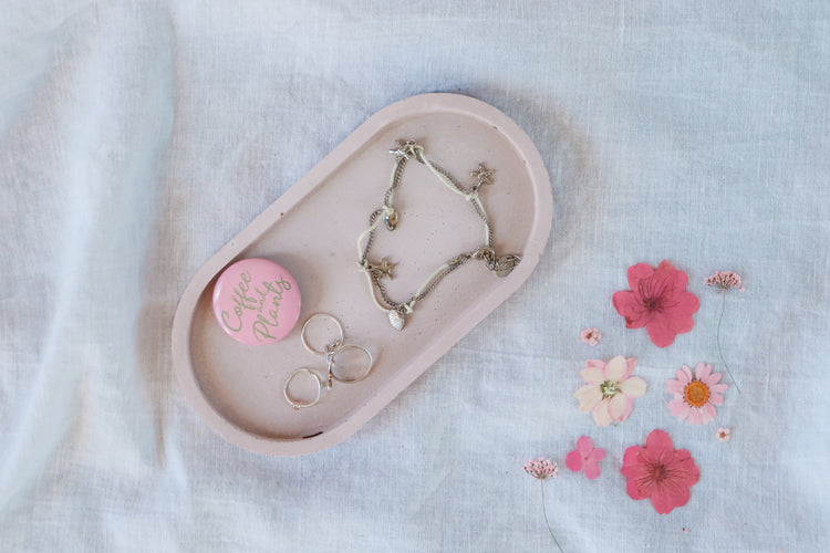 Concrete Vanity Tray - Blush Pink