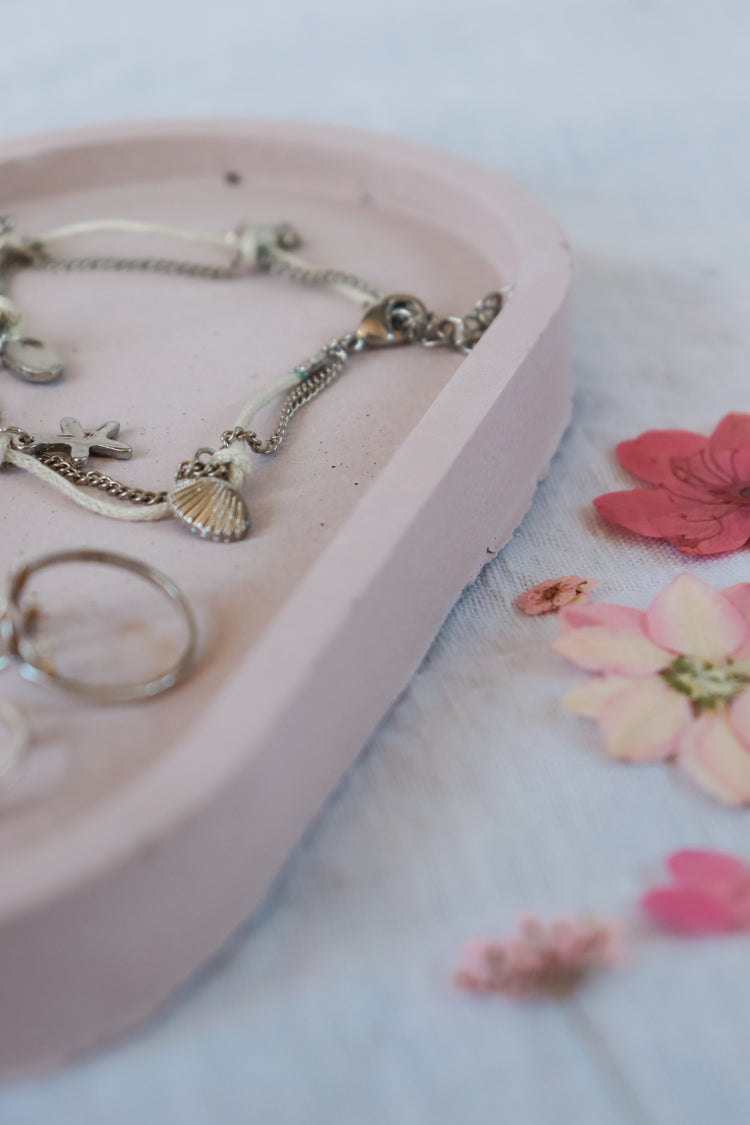 Concrete Vanity Tray - Blush Pink