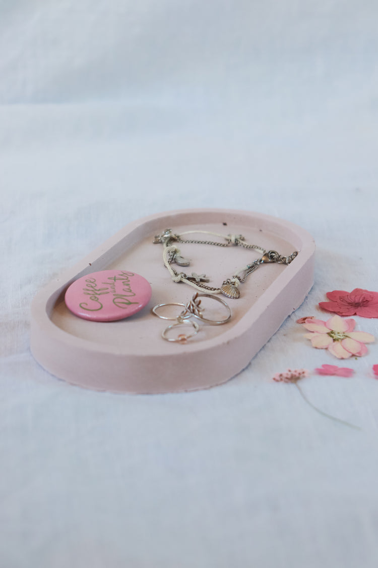 Concrete Vanity Tray - Blush Pink