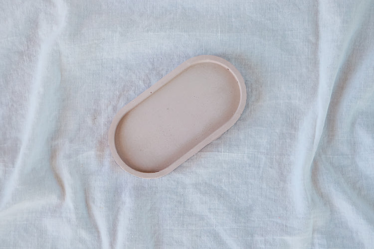 Concrete Vanity Tray - Blush Pink