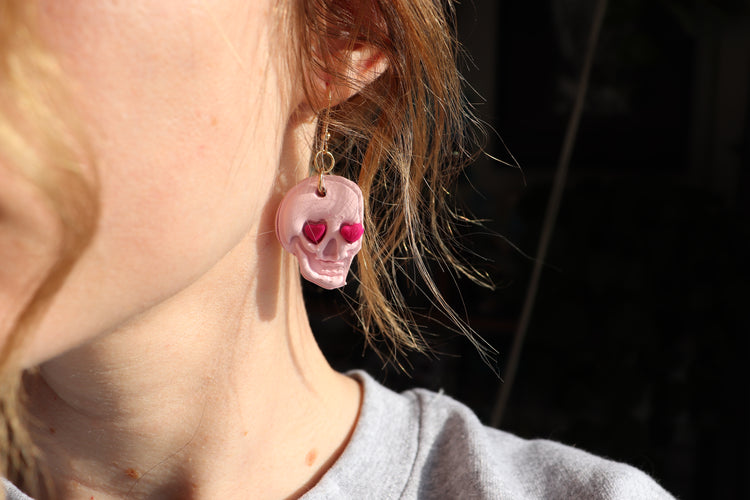 Skulls in Love Earrings