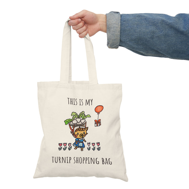Animal Crossing New Horizons Villager Daisy Mae Turnip Shopping Cotton Tote Bag