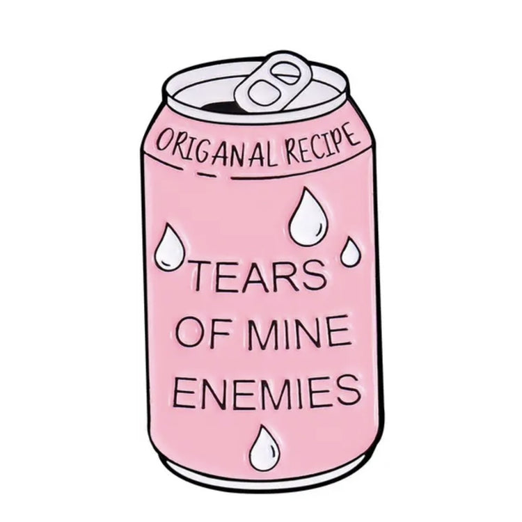 Tears of Mine Enemies Soda Can Enamel Pin