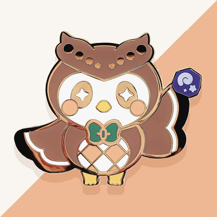 Animal Crossing New Horizons Villager Owl NPC Blathers Enamel Pin