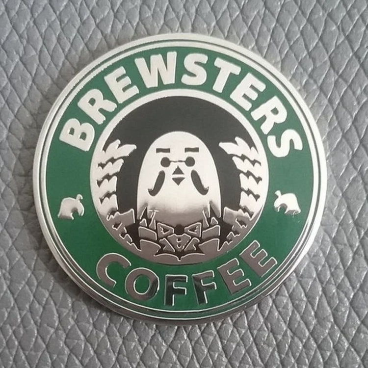 Animal Crossing New Horizons Villager NPC Pigeon Brewster's Coffee Enamel Pin