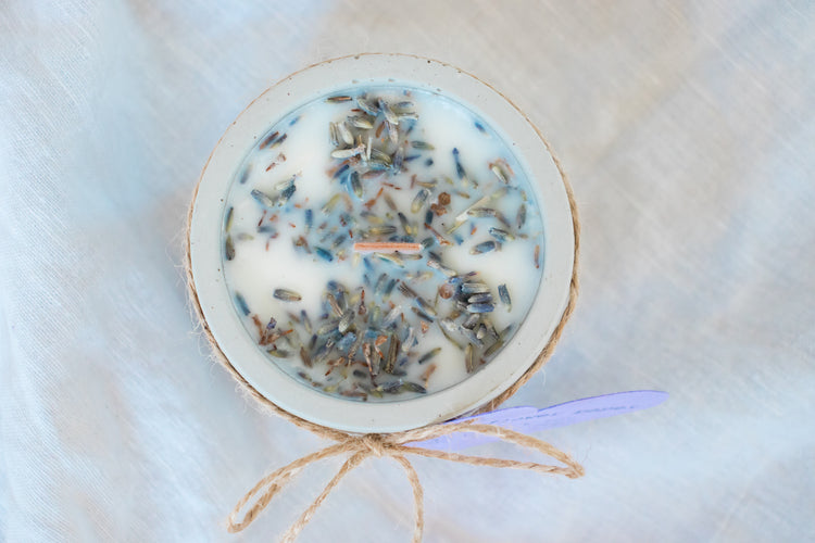 Wildflower Grow Candle Round- Lavender