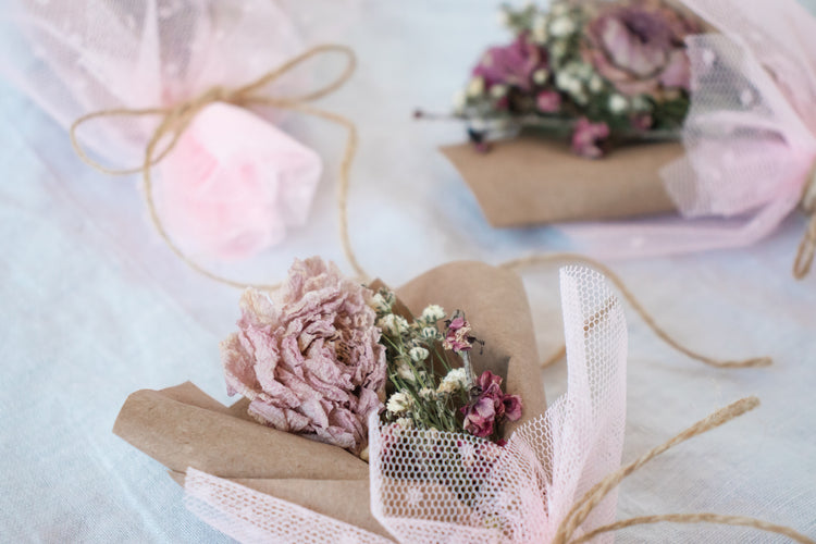 Mini Bouquet - Dried Pink Peony (Paeonia) Arrangement