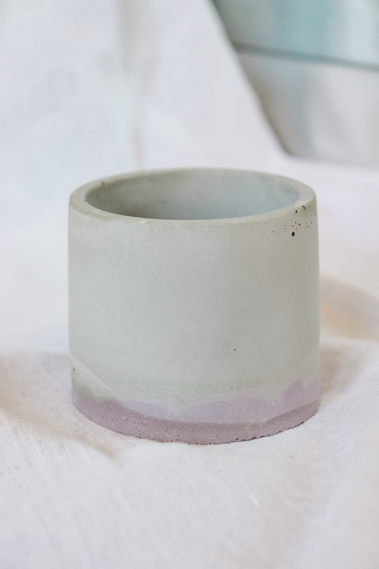 Lilac Concrete Plant Pot - Round